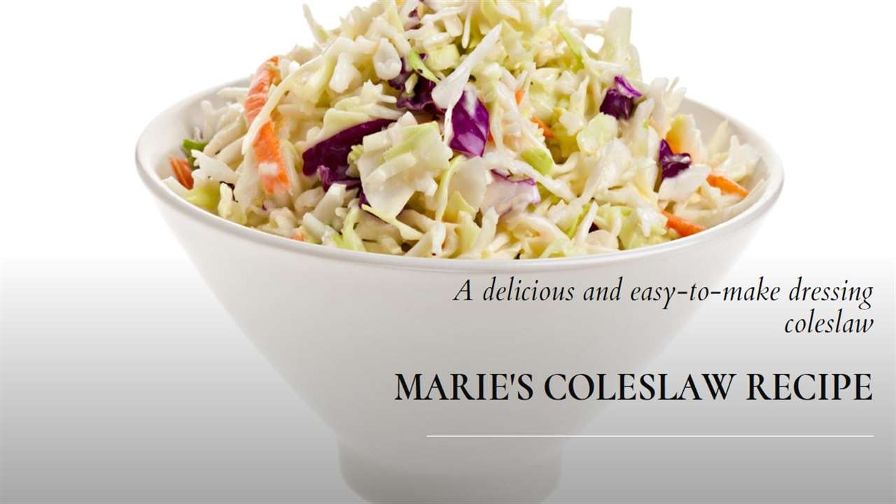 Marie's Dressing Coleslaw Recipe